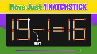 Challenge Your Brain: 15 Matchstick Riddles to Crack! | #4