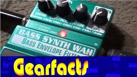 Digitech Bass Synth Wah Pedal demo