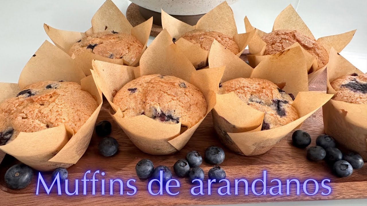 Muffins de Arándanos receta facil no te los puedes perder !!!