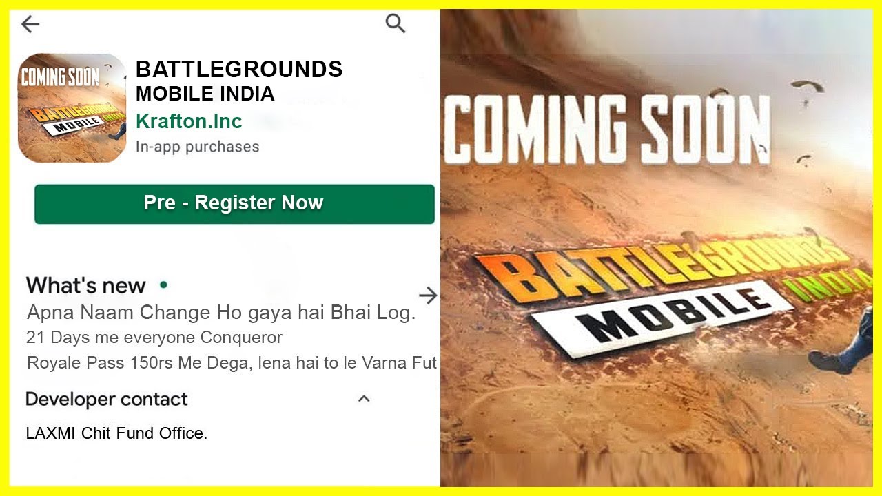 PUBG MOBILE INDIA OFFICIAL NAME CHANGED TO BATTLEGROUNDS MOBILE ON IOS + PUBG MOBILE INDIA UPATE 👀😍🔥 - YouTube
