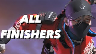 All Finishers with Wraith’s “Street Smart” Skin - Apex Legends [4k/60FPS]