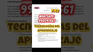 🔴 (AC-S09) Semana 09 - Tema 01: Tarea Académica 2 (TA2) Tecnologías del Aprendizaje #universidad