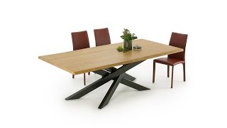 Connor Wood: http://www.homeplaneur.com/en/tables-chairs/tables/connor-crossed-leg-dining-table.html Connor Wood is a 