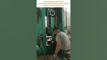 Deep drawing double action Power press#china #cnc #machine #press machine #punch #cookware #metal