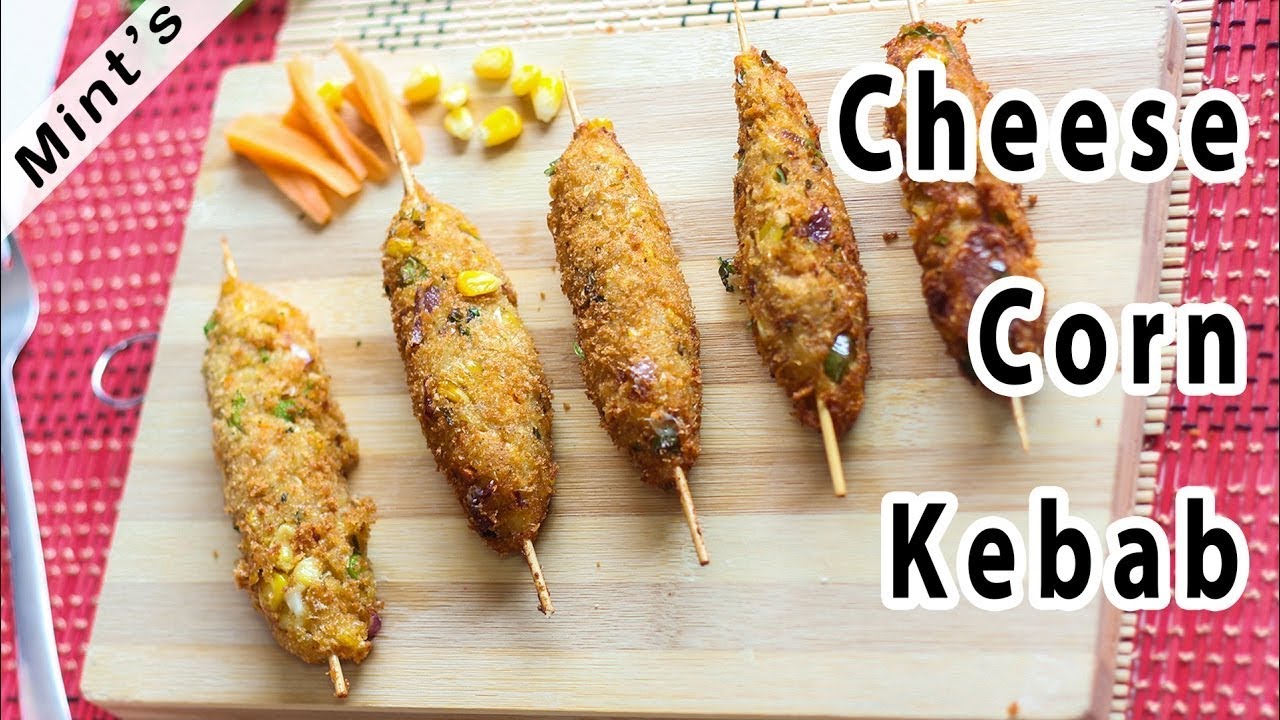 Crispy Cheese Corn Kebab | Evening Snacks Recipes | MintsRecipes