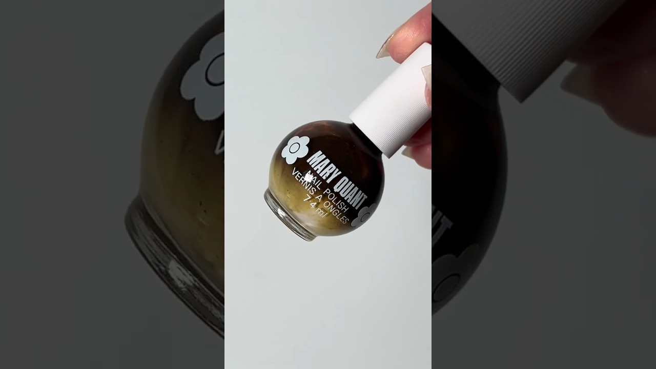 Swatch:  Circa 1970 vintage Mary Quant nail polish in Chestnut