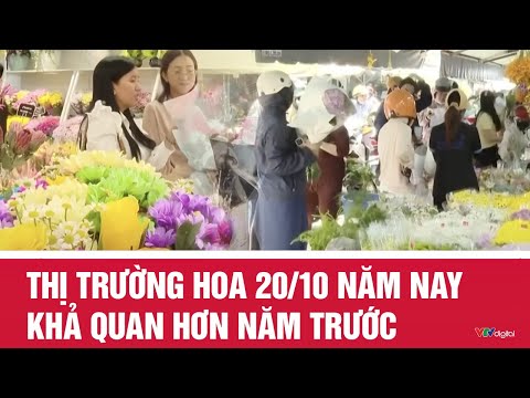 Thị trường hoa 20/10 năm nay khả quan hơn năm trước | VTV24