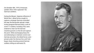 October 8th, Sergeant York led his troops to victory.