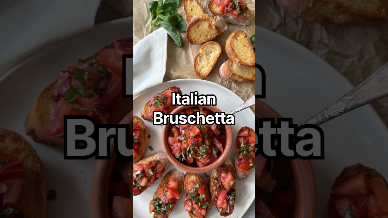 How to Make Classic Italian Bruschetta in 10 Minutes!