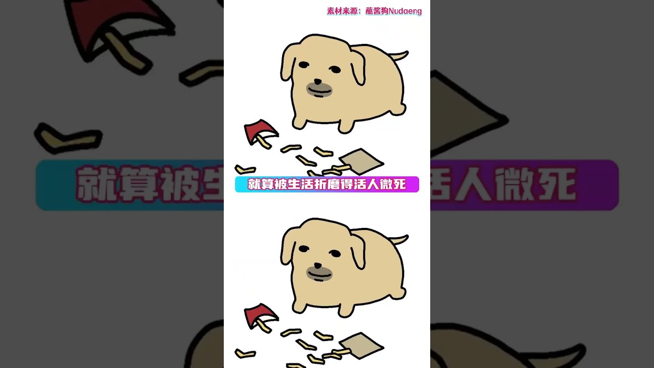 上天入地我再也找不到一只让我这么共情的狗了…#蘸酱狗#二次元#nudaeng