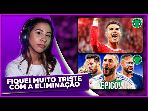 REACT - FUTPARODIAS - 2 EM 1 CR7 TÁ DE VOLTA E HISTÓRICO! BENZEMA FAZ TRÊS E ELIMINA PSG!