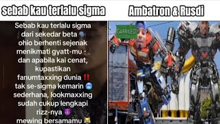 Lagu Brainrot Lokal Vs Lagu Ambatron Dan Rusdi