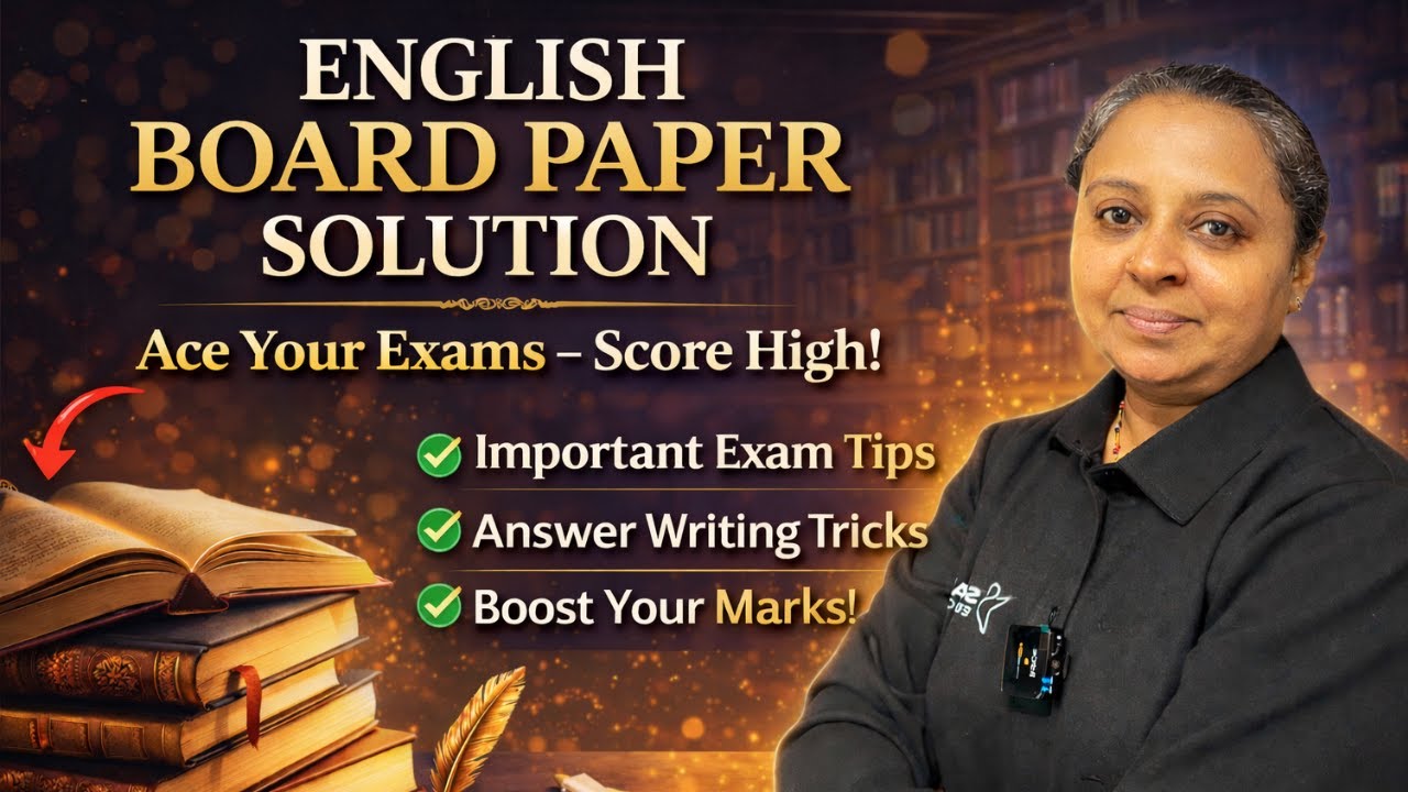 12th HSC English Board Paper with Solution | How to Write Answers  | Bhavisha Mam | Soham Educators