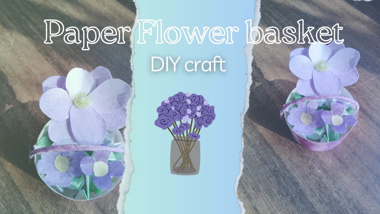 DIY Paper Cup Flower Basket | Easy and Creative Craft Idea | Paper cup ...