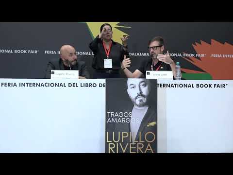 Presentation of the book Bitter Drinks by Lupillo Rivera at FIL Guadalajara 2025.
