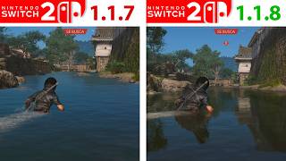 Ins Creed Shadows Switch 2 1.1.8. Update Comparison