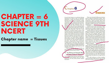 NCERT class 9 science | Chapter 6 "TISSUES " | CAPF Exam 2020| UPSC | CDS 2020|