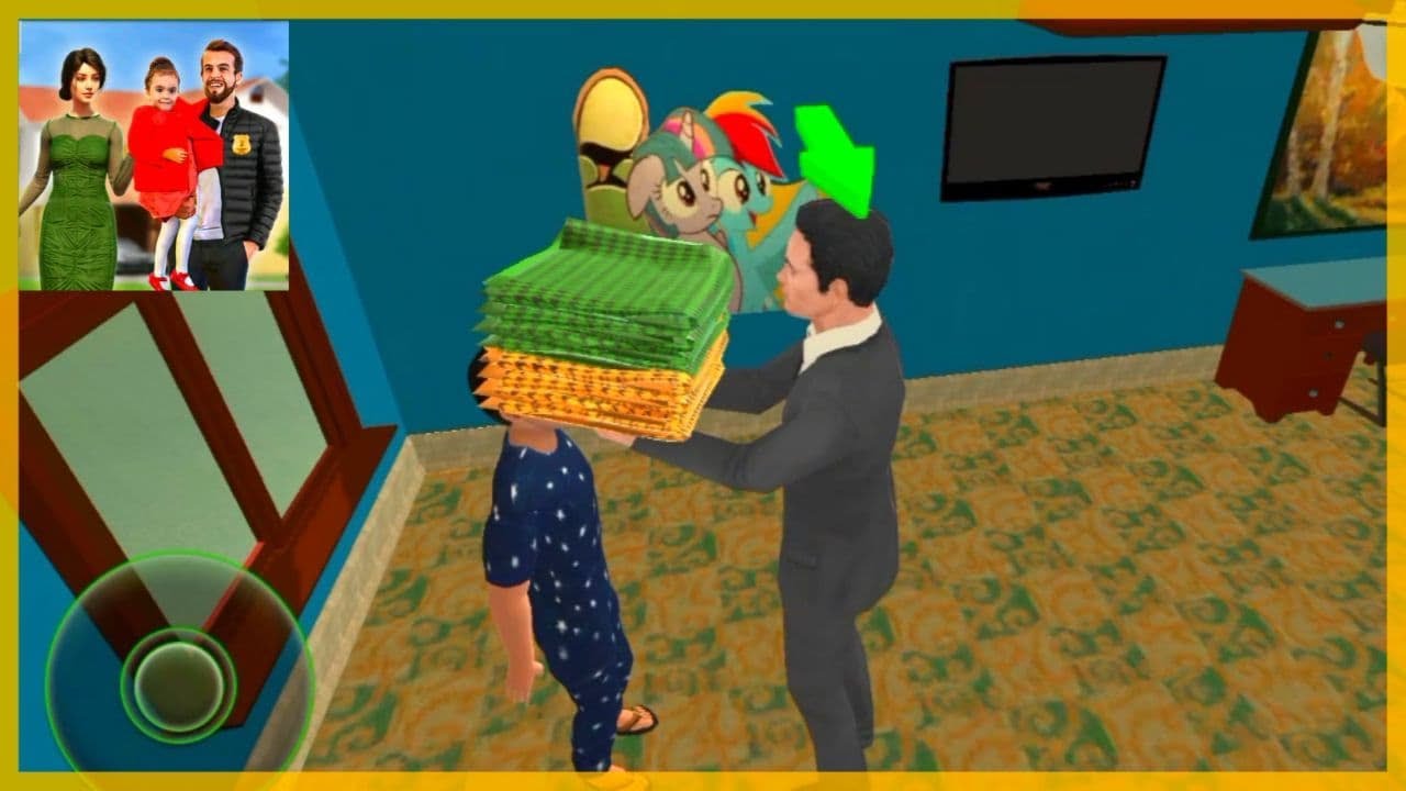 Virtual Police Dad Simulator . Happy Father Family Gameplay