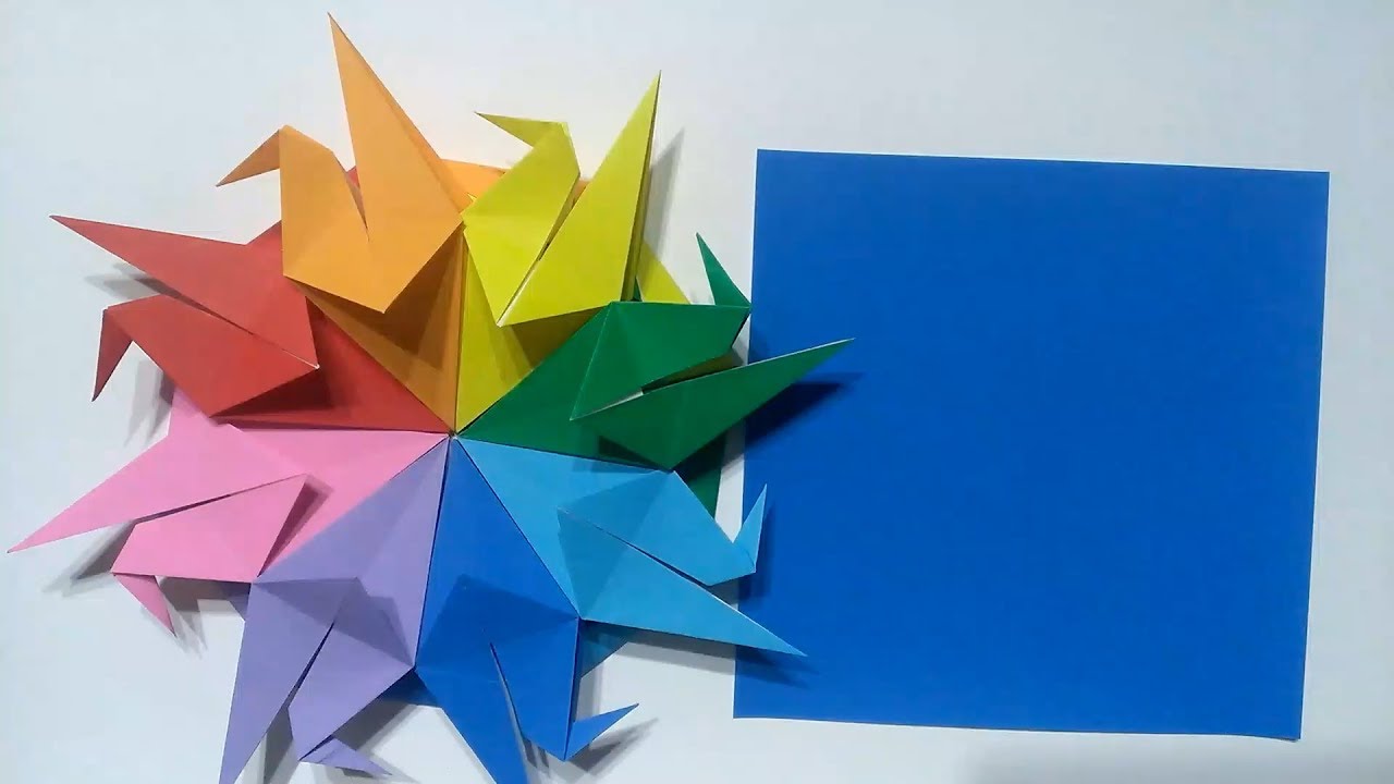 折り紙 のし鶴のリース Origami Crane Wreath Youtube