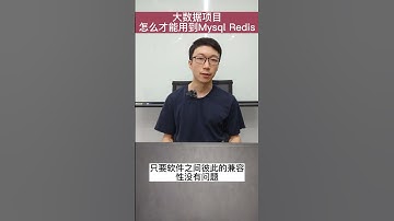 大数据项目为什么要用MySQL跟Redis？ #大数据
