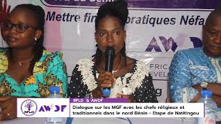 Dialogue sur les MGF avec les Chefs Religieux et Traditionnels de Natitingou, Bénin - RFLD & AWDF