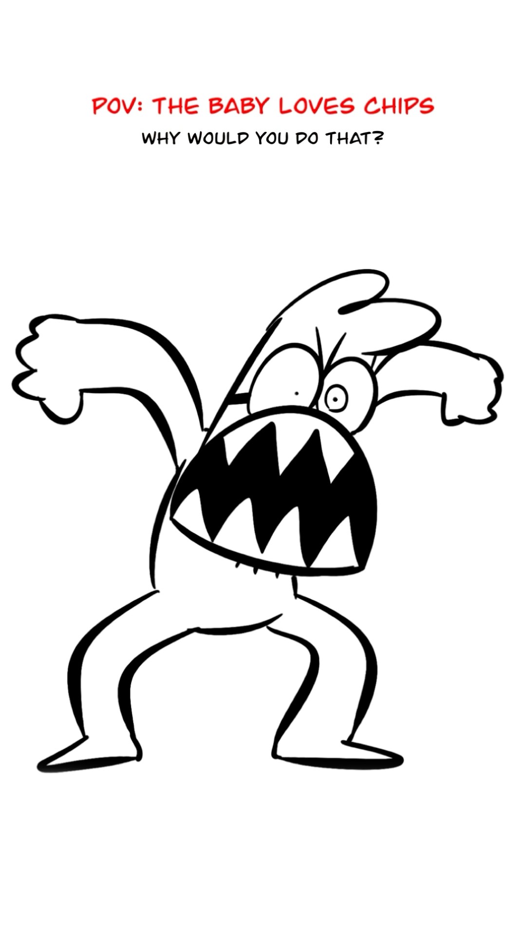 The Baby Likes The Chip ? (Animation Meme) #shorts