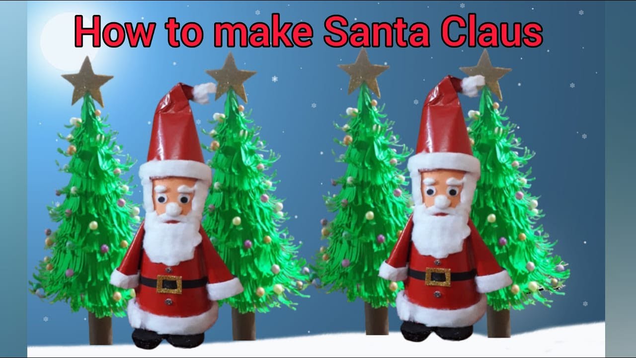Santa Making Santa Claus Making | Christmas Craft | How to make Santa Claus with ...