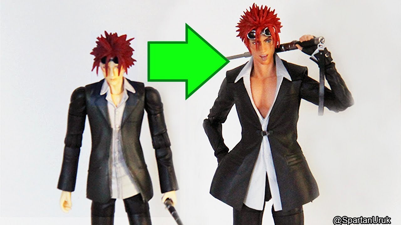 Play Arts Kai Final Fantasy VII Remake Advent Children vs Remake