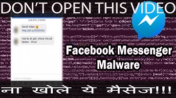 Malware spreading through Facebook Messenger- David Video Malware-Kaspersky
