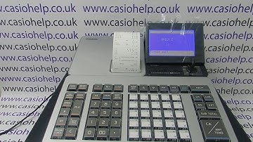 How To Save Till Sales Data To SD Card Casio SR-C550 Cash Register