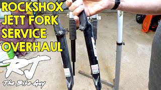 RockShox Jett Fork Service - Disassemble/Clean/Lube/Re-assemble by RJ The Bike Guy 23,743 views 3 years ago 11 minutes, 33 seconds