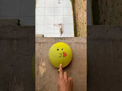 Experiment: Dropping an emoji water balloon from a height