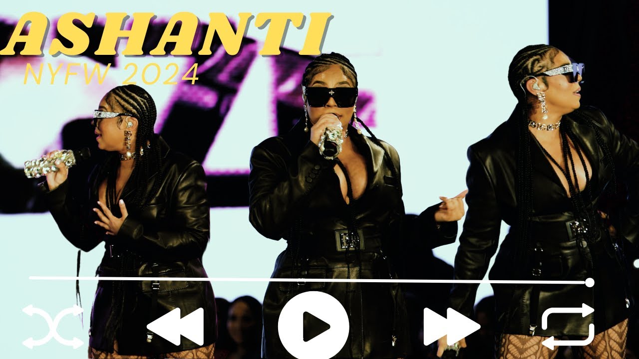 Ashanti perfomance at the Adore me Fashion show