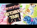 SKETCHBOOK TOUR! ✨ The first sketchbook I've ever finished!