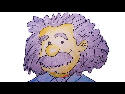 Easy Drawing For Kids - Albert Einstein Part 2