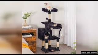 Heybly Cat Tree with Toy, Cat Tower condo for Indoor Cats, Cat Review