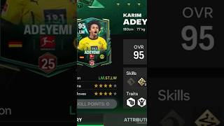 Karim Adeyemi stats 95 🔥#fc24 #fcmobile #fifa