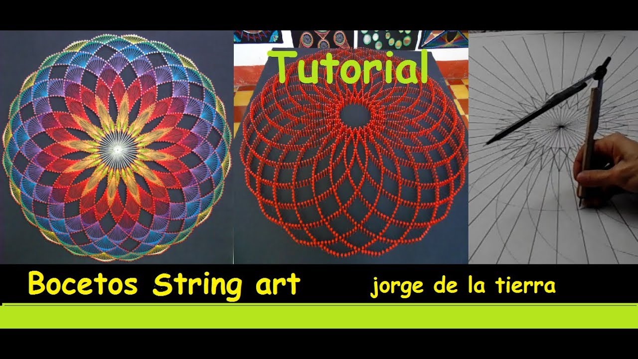 string art diseño o boceto illuminati por jorge de la tierra