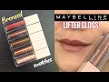 Maybelline BRONZED Lifter Gloss Collection // Lip Swatches & Review