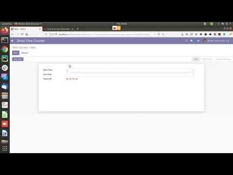 Timer Widget || Odoo Apps Store || YC Solutions, India
