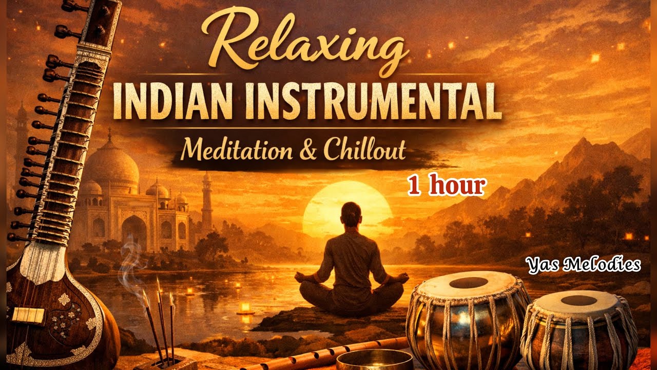 Deep Relaxation with Indian Instrumental Music | safe for background music (NO COPYRIGHT)