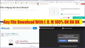 How To Any File Download With Internet Download Manager Google Drive+4shared+MediaFire+Mega ???