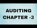 CMA INTER AUDITING CHAPTER -3 CLASS/ ICMAI/ PAPER 10