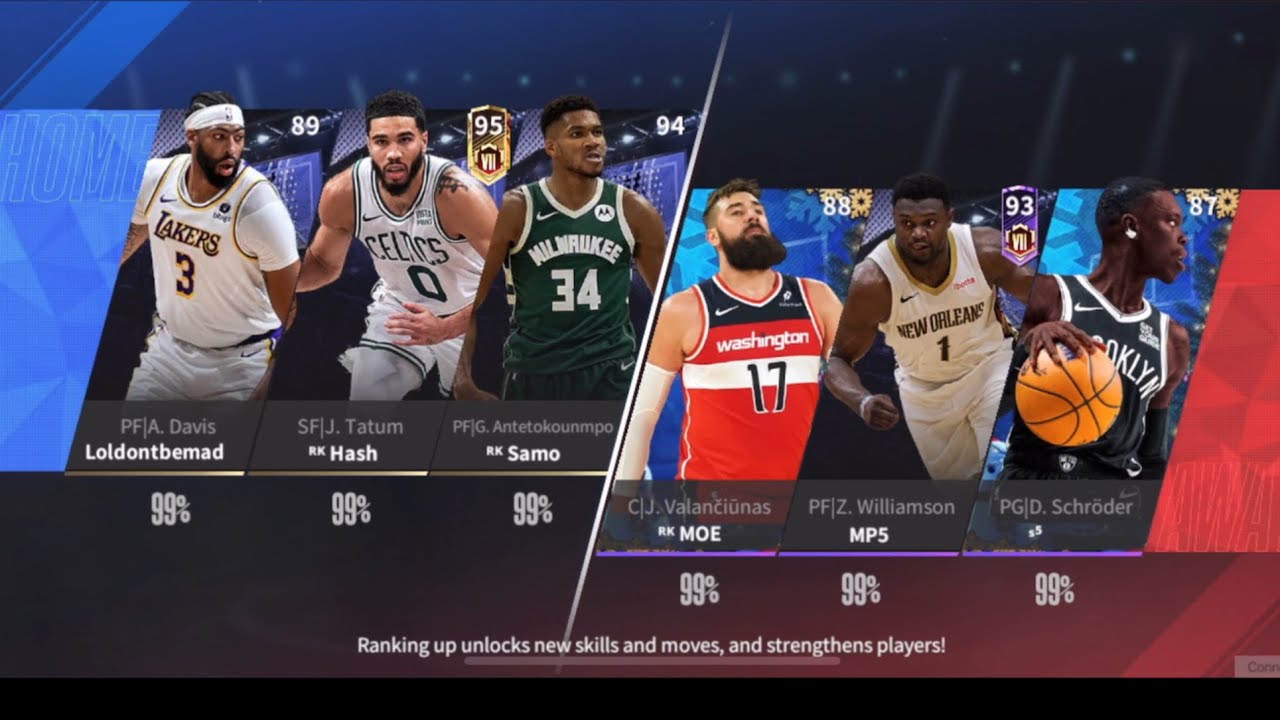 NBA Infinite Zion & Tatum after nerf