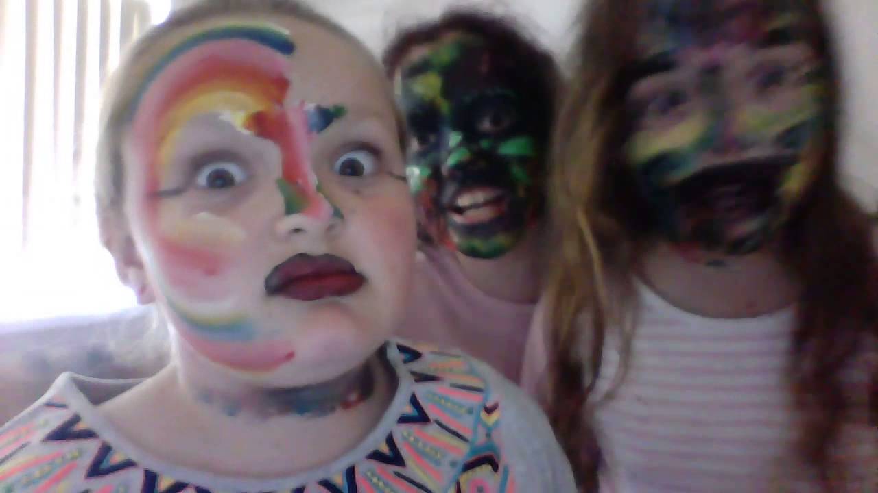 Crazy Hair Spray and Face Paint 1 YouTube