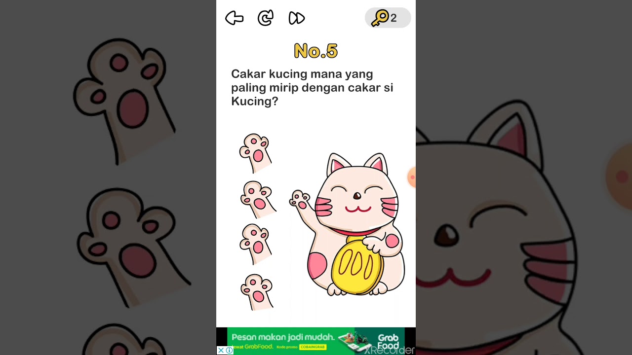 Brain Out Level 5 Cakar Kucing Mana Yang Paling Mirip Dengan Cakar Si Kucing Brain Out Youtube