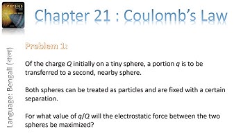 Problem 1 || Chapter 21 || Fundamentals of Physics Halliday & Resnick 10th Edition