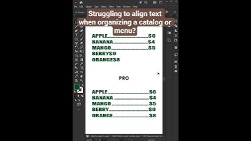 Adobe Illustrator Tips 2025 - How to Create Menu Pricing Breaks