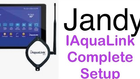 Jandy IAquaLink setup video, connecting antenna and controller to wifi.