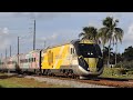 Back to Brightline! Railfaning at Crossings + Tri-Rail + Hornshows + More!!! || 4K 60 FPS